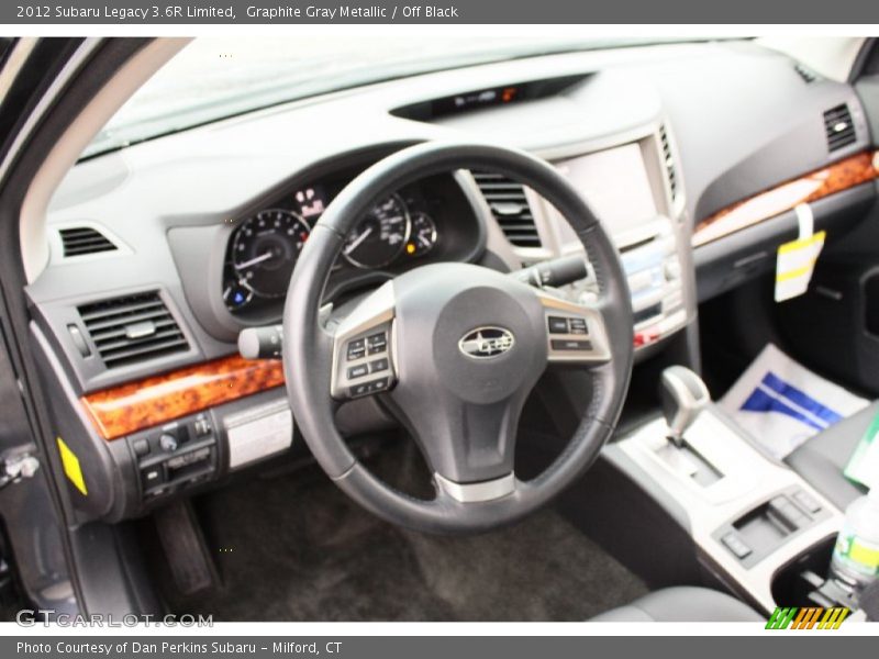 Graphite Gray Metallic / Off Black 2012 Subaru Legacy 3.6R Limited