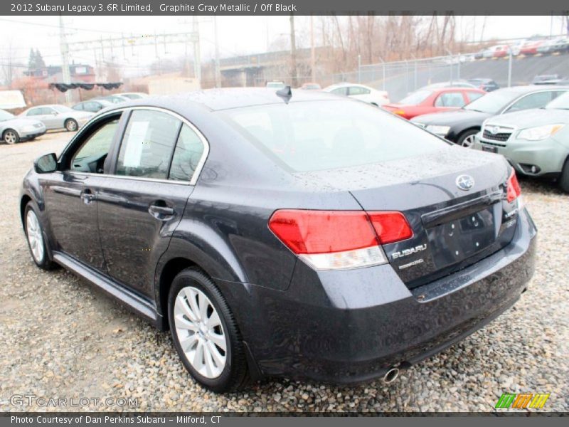 Graphite Gray Metallic / Off Black 2012 Subaru Legacy 3.6R Limited