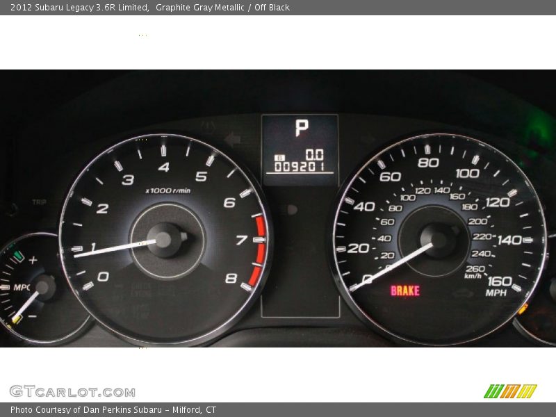 Graphite Gray Metallic / Off Black 2012 Subaru Legacy 3.6R Limited