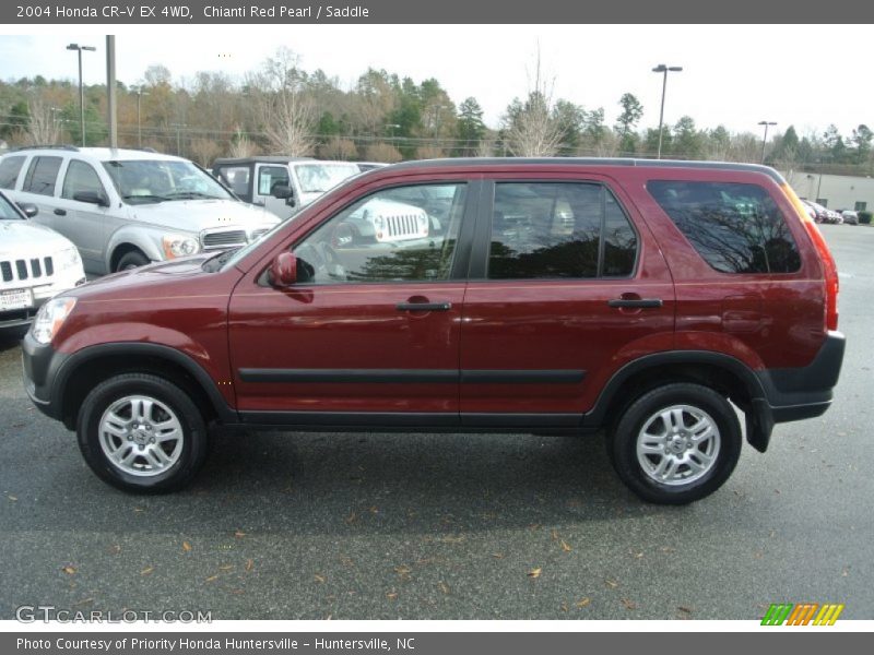 Chianti Red Pearl / Saddle 2004 Honda CR-V EX 4WD