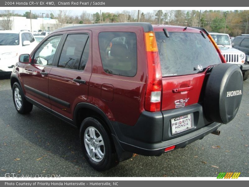 Chianti Red Pearl / Saddle 2004 Honda CR-V EX 4WD