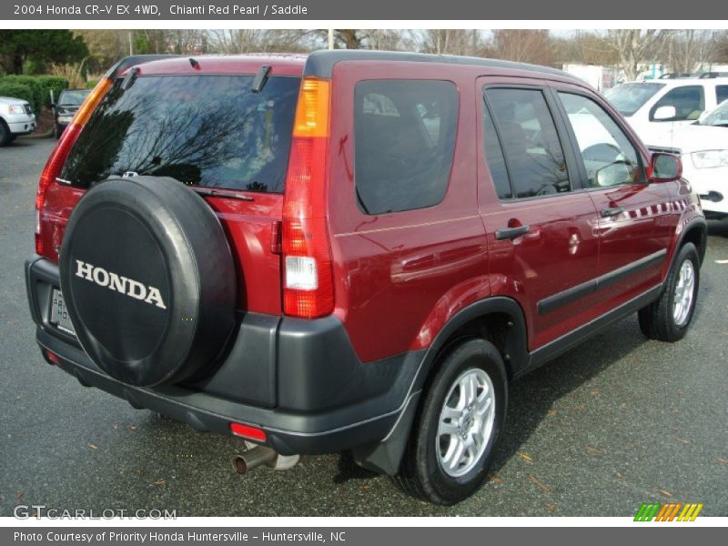 Chianti Red Pearl / Saddle 2004 Honda CR-V EX 4WD