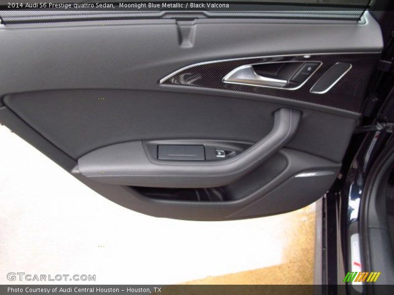 Moonlight Blue Metallic / Black Valcona 2014 Audi S6 Prestige quattro Sedan