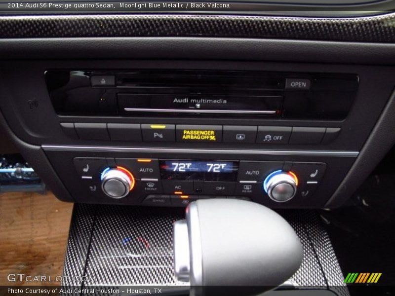 Moonlight Blue Metallic / Black Valcona 2014 Audi S6 Prestige quattro Sedan