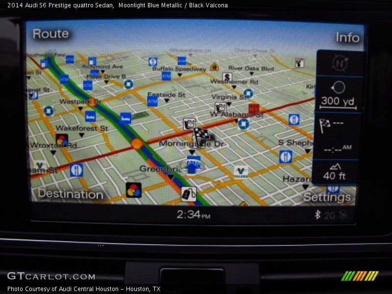 Moonlight Blue Metallic / Black Valcona 2014 Audi S6 Prestige quattro Sedan