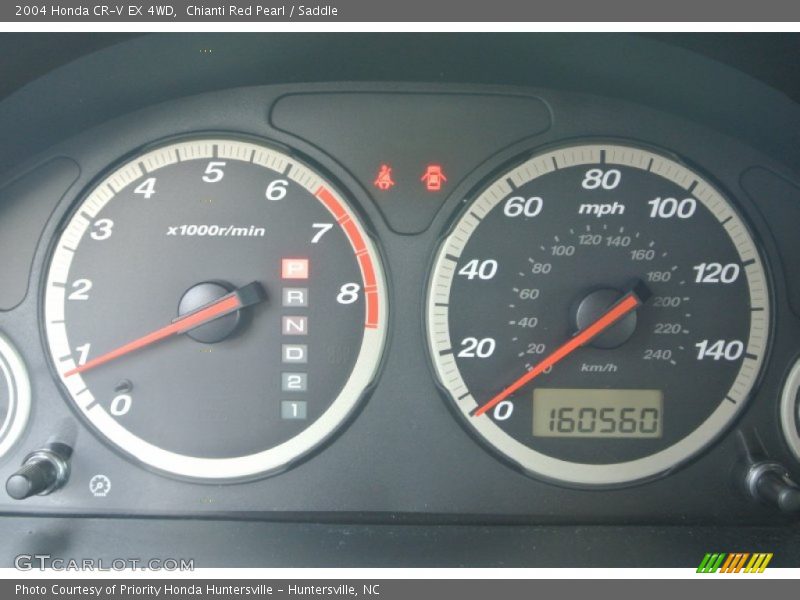 Chianti Red Pearl / Saddle 2004 Honda CR-V EX 4WD