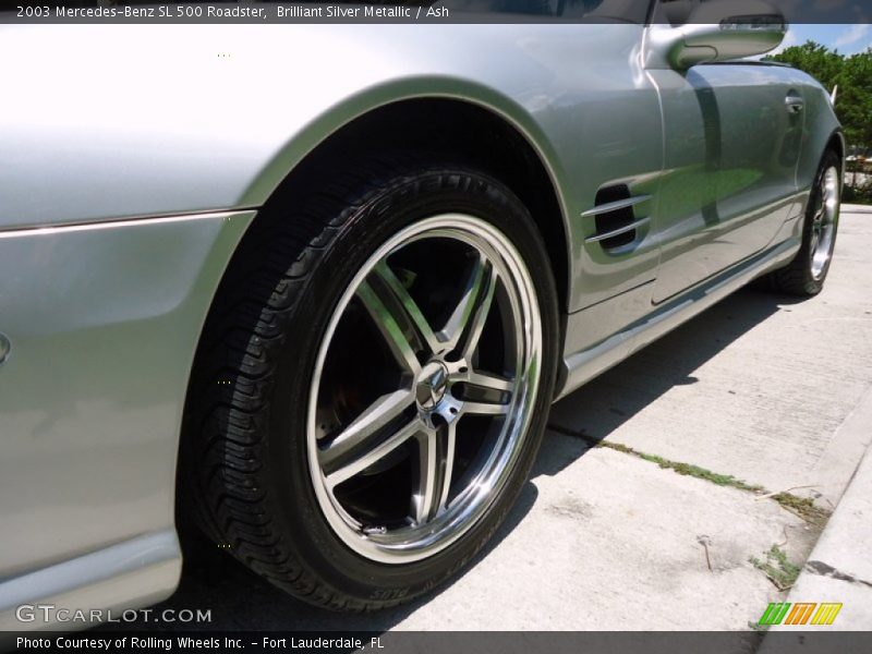 Brilliant Silver Metallic / Ash 2003 Mercedes-Benz SL 500 Roadster