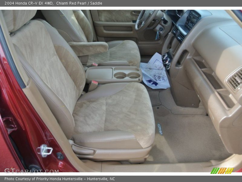 Chianti Red Pearl / Saddle 2004 Honda CR-V EX 4WD