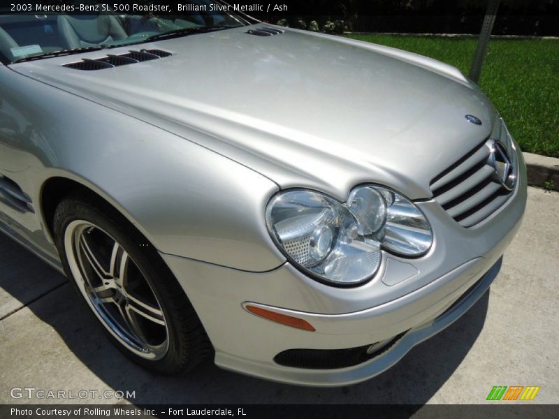 Brilliant Silver Metallic / Ash 2003 Mercedes-Benz SL 500 Roadster