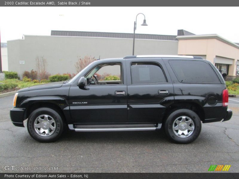 Sable Black / Shale 2003 Cadillac Escalade AWD