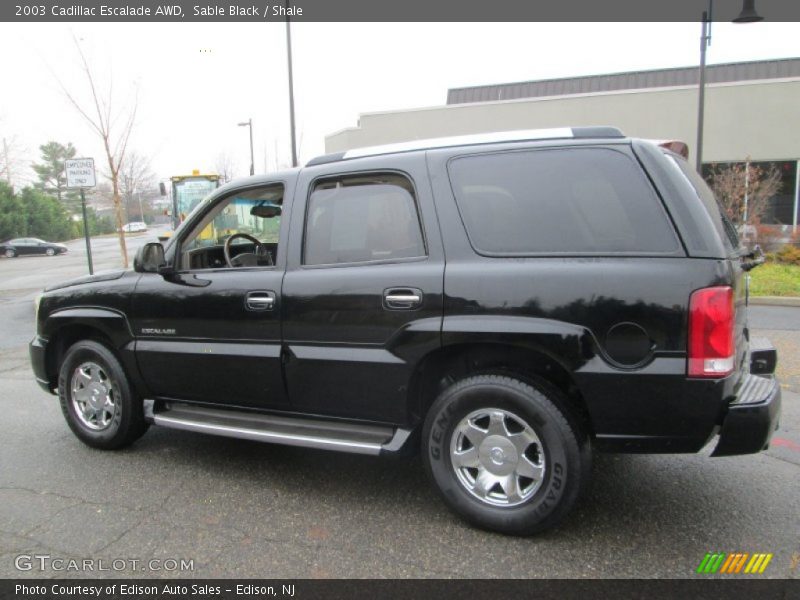 Sable Black / Shale 2003 Cadillac Escalade AWD