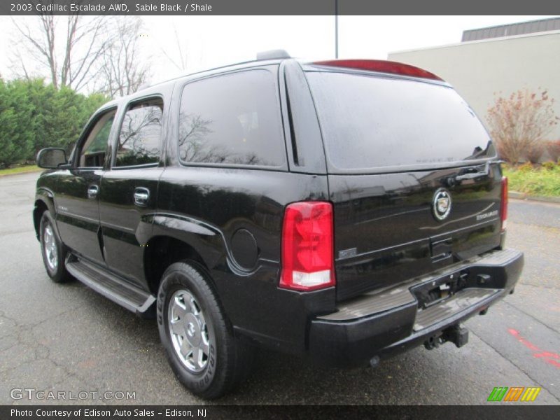 Sable Black / Shale 2003 Cadillac Escalade AWD