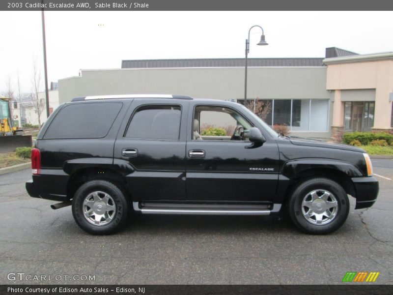 Sable Black / Shale 2003 Cadillac Escalade AWD