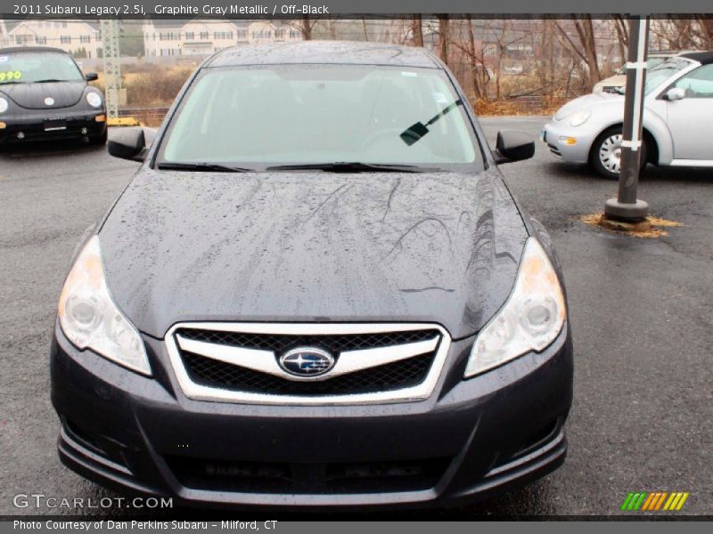 Graphite Gray Metallic / Off-Black 2011 Subaru Legacy 2.5i
