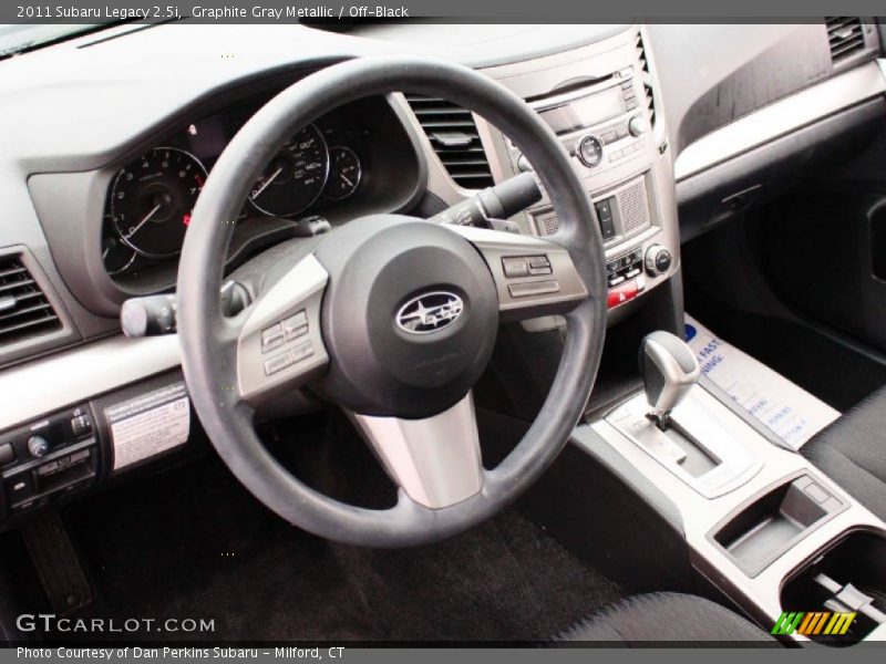 Graphite Gray Metallic / Off-Black 2011 Subaru Legacy 2.5i