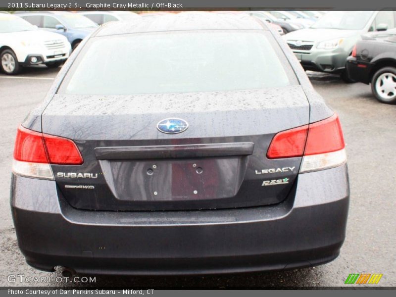 Graphite Gray Metallic / Off-Black 2011 Subaru Legacy 2.5i