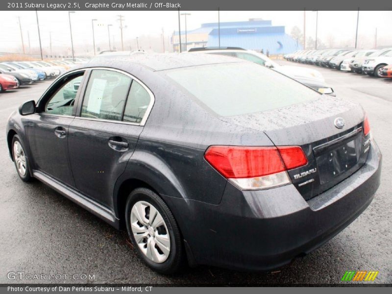 Graphite Gray Metallic / Off-Black 2011 Subaru Legacy 2.5i
