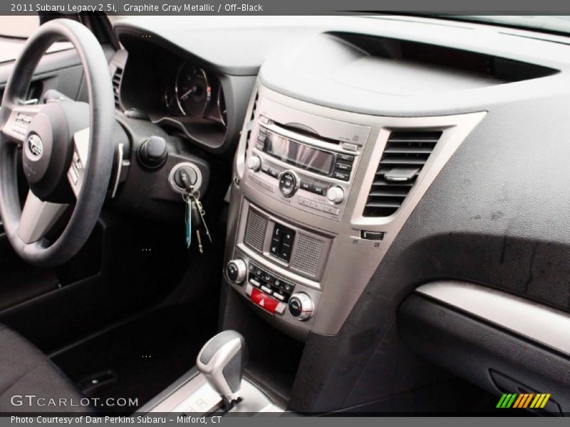 Graphite Gray Metallic / Off-Black 2011 Subaru Legacy 2.5i