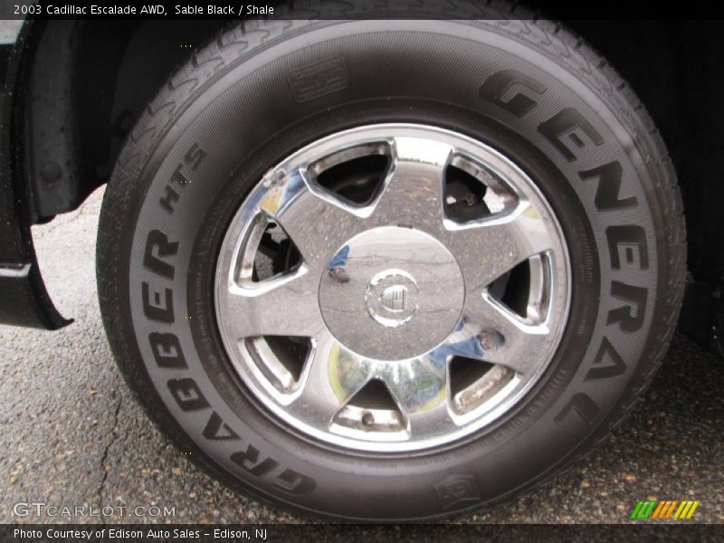 Sable Black / Shale 2003 Cadillac Escalade AWD