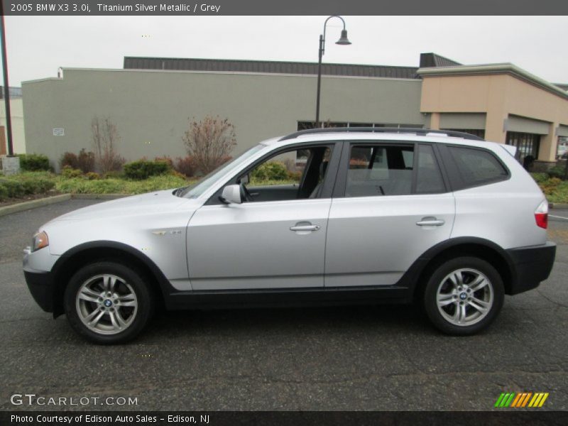 Titanium Silver Metallic / Grey 2005 BMW X3 3.0i