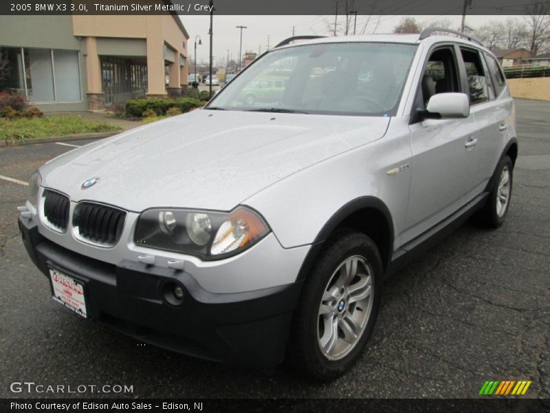Titanium Silver Metallic / Grey 2005 BMW X3 3.0i