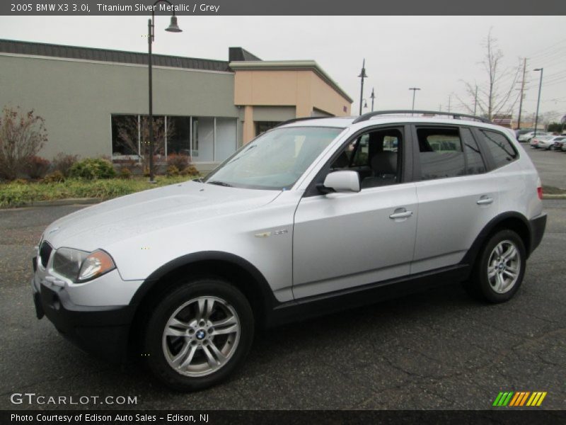 Titanium Silver Metallic / Grey 2005 BMW X3 3.0i