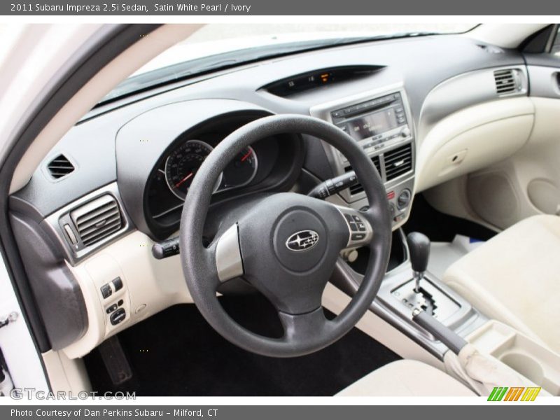 Satin White Pearl / Ivory 2011 Subaru Impreza 2.5i Sedan