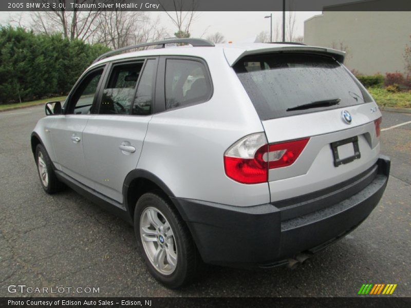Titanium Silver Metallic / Grey 2005 BMW X3 3.0i