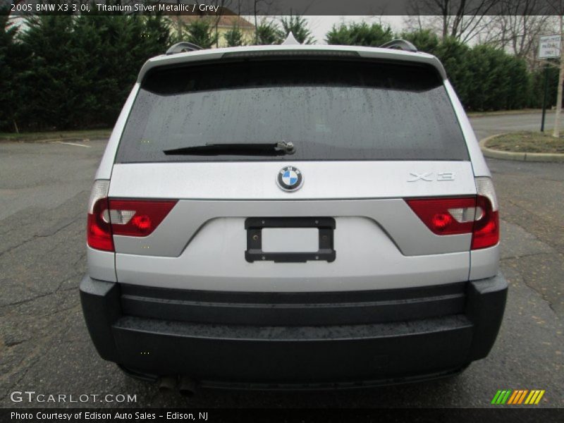 Titanium Silver Metallic / Grey 2005 BMW X3 3.0i