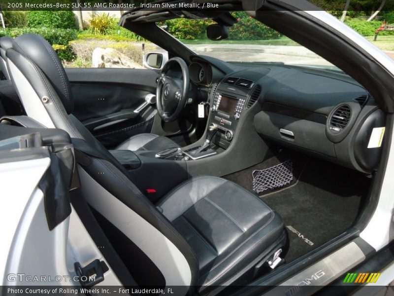  2005 SLK 55 AMG Roadster Blue Interior