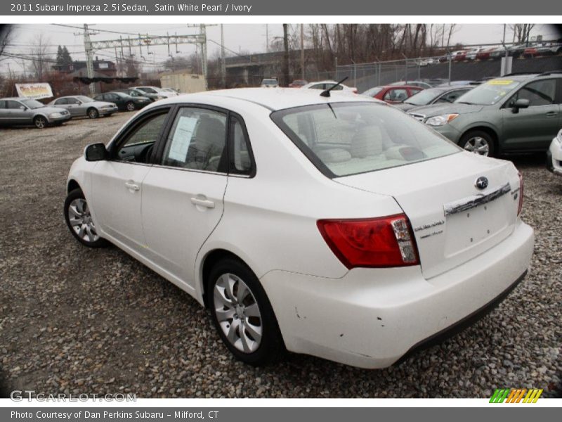 Satin White Pearl / Ivory 2011 Subaru Impreza 2.5i Sedan
