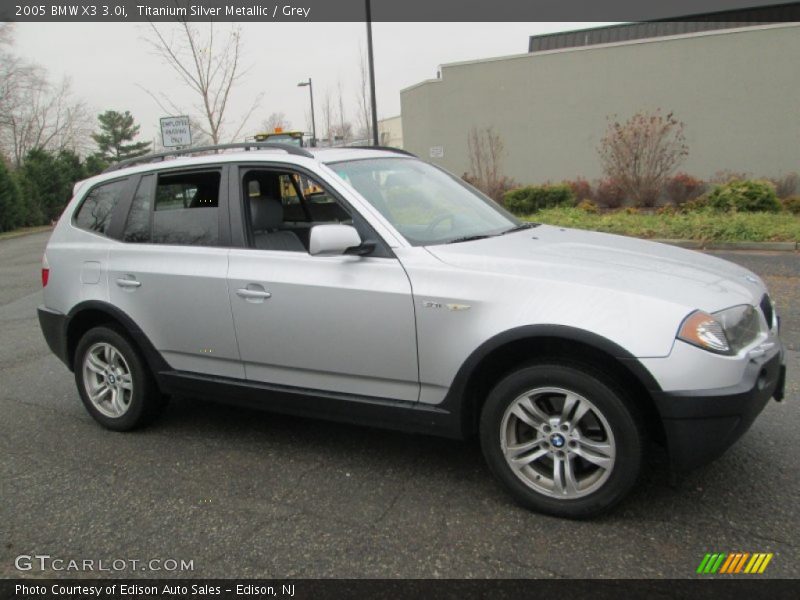 Titanium Silver Metallic / Grey 2005 BMW X3 3.0i
