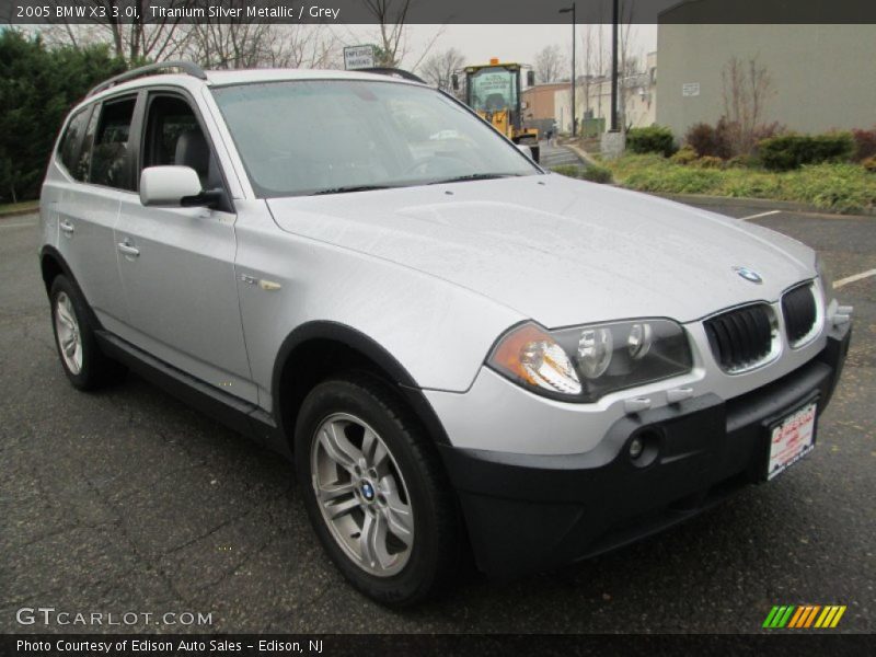 Titanium Silver Metallic / Grey 2005 BMW X3 3.0i