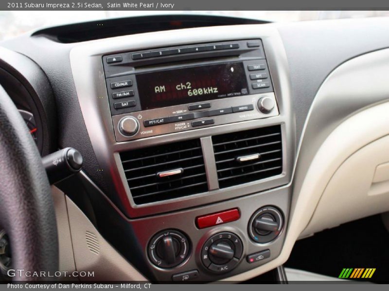 Satin White Pearl / Ivory 2011 Subaru Impreza 2.5i Sedan