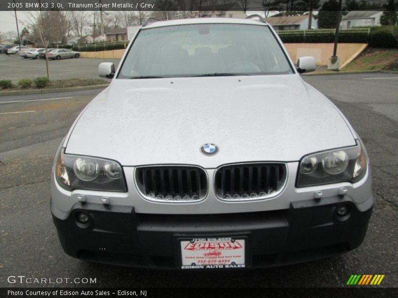 Titanium Silver Metallic / Grey 2005 BMW X3 3.0i