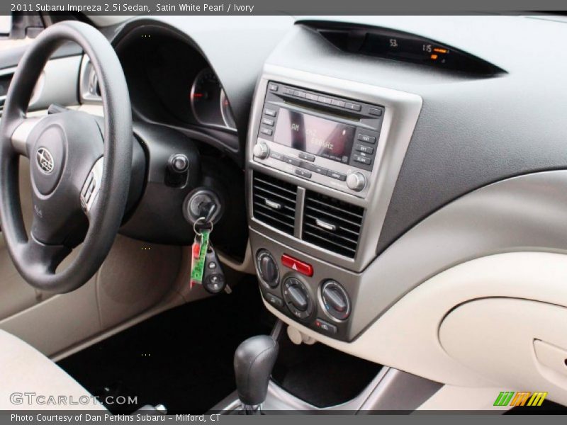 Satin White Pearl / Ivory 2011 Subaru Impreza 2.5i Sedan