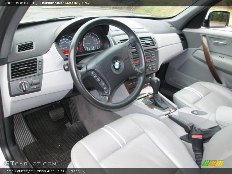 Titanium Silver Metallic / Grey 2005 BMW X3 3.0i