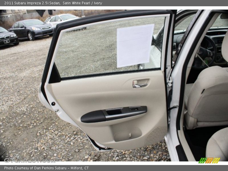 Satin White Pearl / Ivory 2011 Subaru Impreza 2.5i Sedan