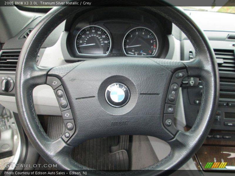 Titanium Silver Metallic / Grey 2005 BMW X3 3.0i