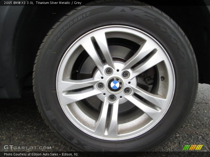 Titanium Silver Metallic / Grey 2005 BMW X3 3.0i