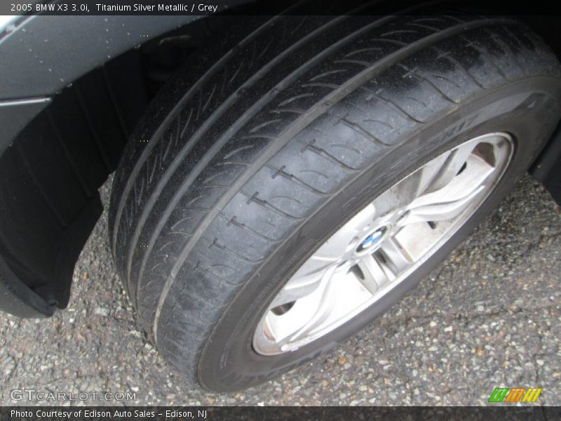 Titanium Silver Metallic / Grey 2005 BMW X3 3.0i