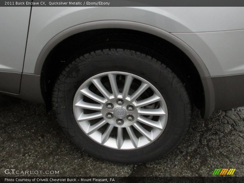 Quicksilver Metallic / Ebony/Ebony 2011 Buick Enclave CX
