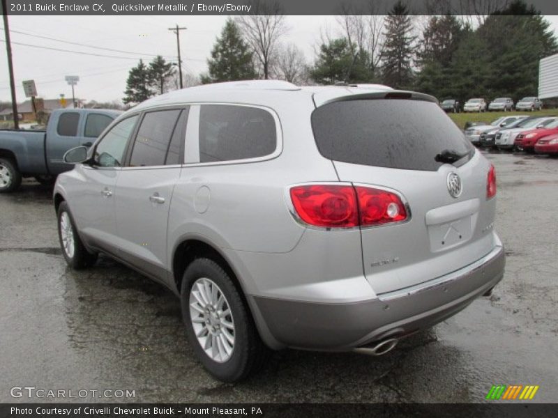 Quicksilver Metallic / Ebony/Ebony 2011 Buick Enclave CX