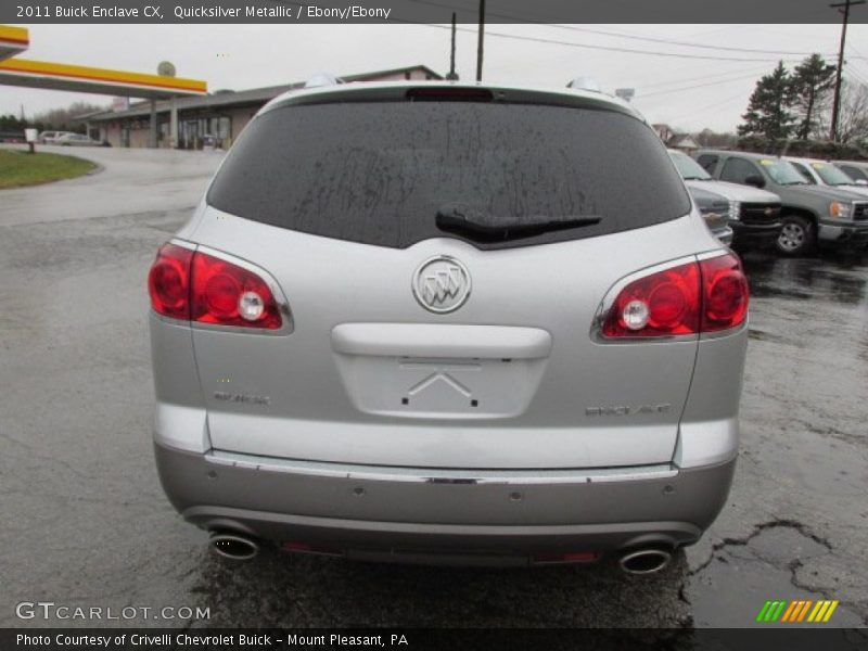 Quicksilver Metallic / Ebony/Ebony 2011 Buick Enclave CX