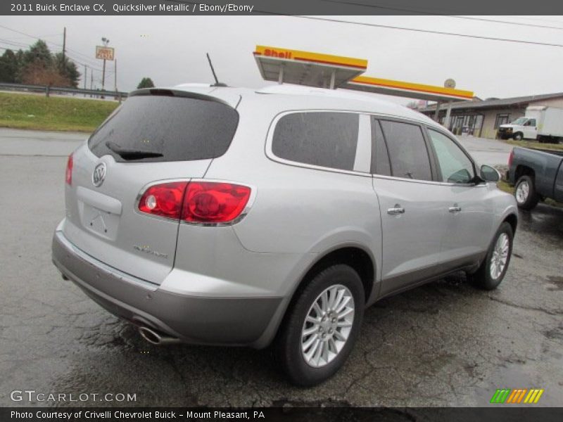 Quicksilver Metallic / Ebony/Ebony 2011 Buick Enclave CX