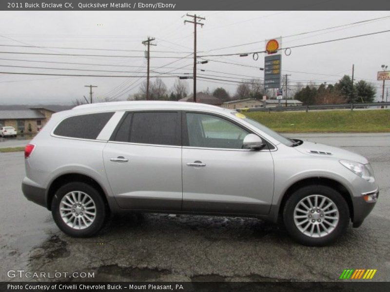 Quicksilver Metallic / Ebony/Ebony 2011 Buick Enclave CX