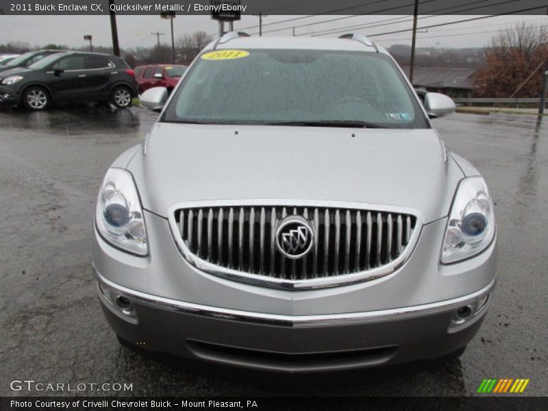 Quicksilver Metallic / Ebony/Ebony 2011 Buick Enclave CX