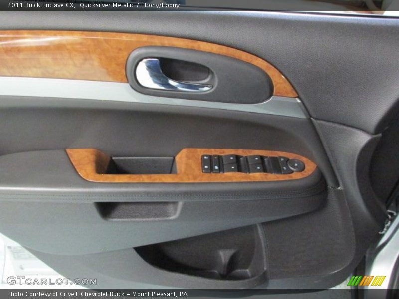 Quicksilver Metallic / Ebony/Ebony 2011 Buick Enclave CX