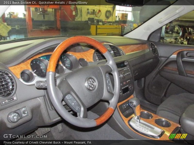 Quicksilver Metallic / Ebony/Ebony 2011 Buick Enclave CX