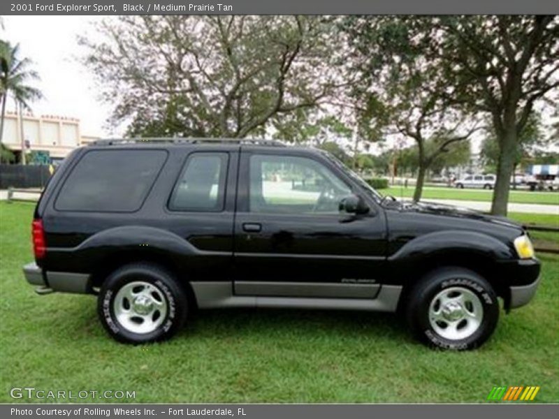 Black / Medium Prairie Tan 2001 Ford Explorer Sport